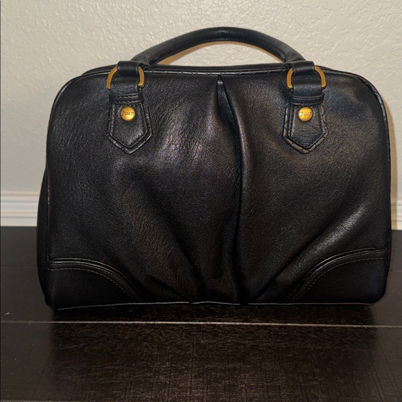 Juicy Couture Black Romance Satchel with Cream Bow - Picture 8 of 13